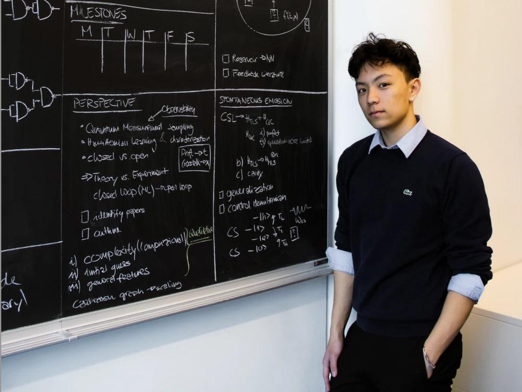 Column series author Ethan Wang ’26 who, under the tutelage of the Department of Chemistry Postdoc Benjamin Lienhard of the Rabitz Group, has been learning quantum computing in his spare time